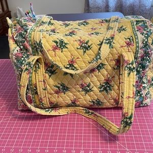 Vera Bradley large duffle retired hope pattern